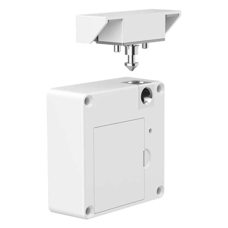 Rfid Lock Wifi Smart Rfid Lock Wifi Smart Electronic Drawer Lock White ABS non punching invisible Locks
