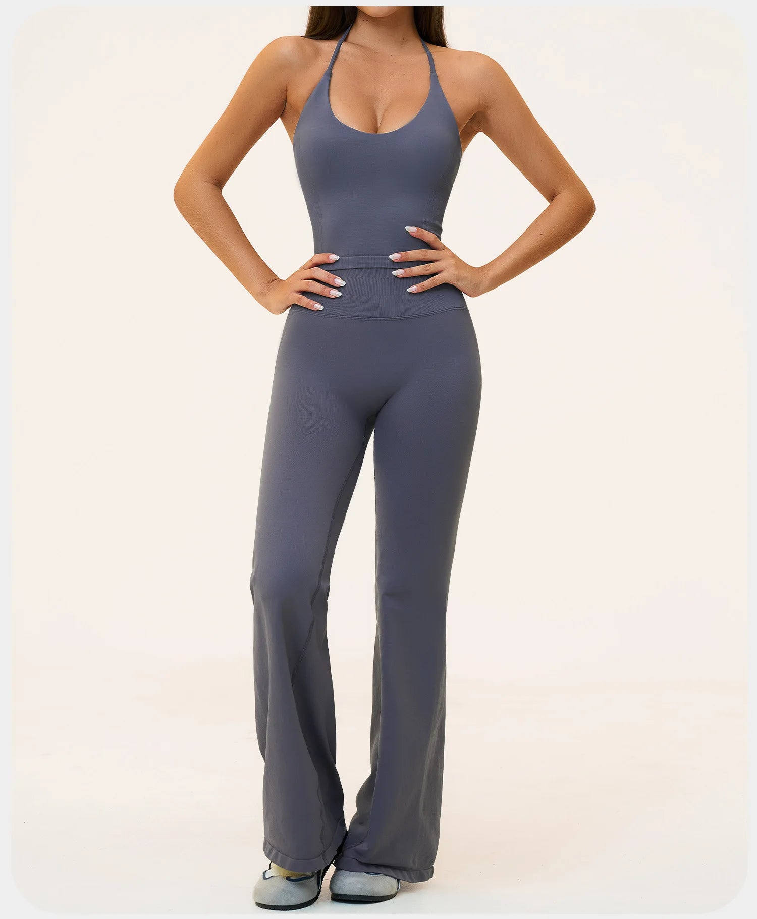 Seamless Yoga Suit 2PCS Women Tracksuit Sports Outfits Gym Workout Clothes Breathable Sports Bra Flared Pants Suit Yoga Clothing