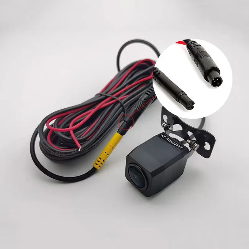 AHD 1080P Rear Camera 4 Pin Automatic Reversing Rearview Mirror Cam for Car DVR Carplay Android Auto Dash Cam Video Recorder