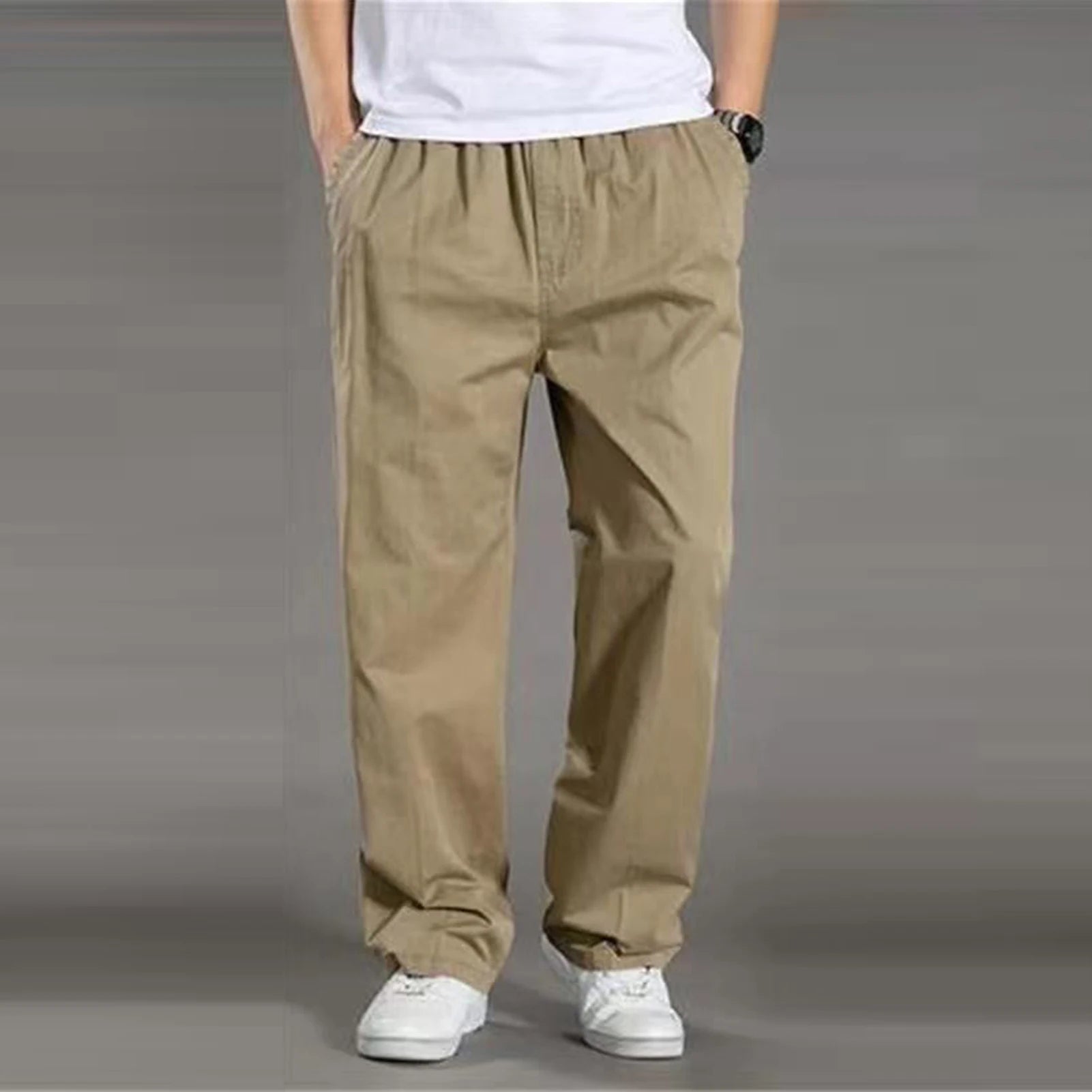 Cotton Men Sweatpants Sports Joggers Pant Tracksuit Jogging Trouser Plus Size 4xl Sportswear Wide Leg Cloth 2024 Spring