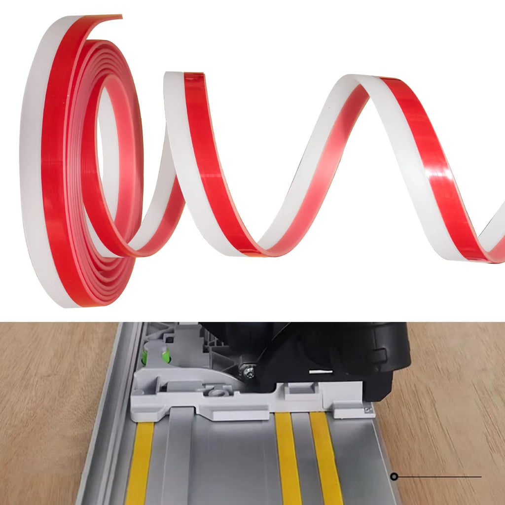 Splinter Guard Replacement Strip Fit for Track Saw Guide Rail, 2.5mm Thickness 21mm Wide Tape Strip Track Rail Saw Accessories