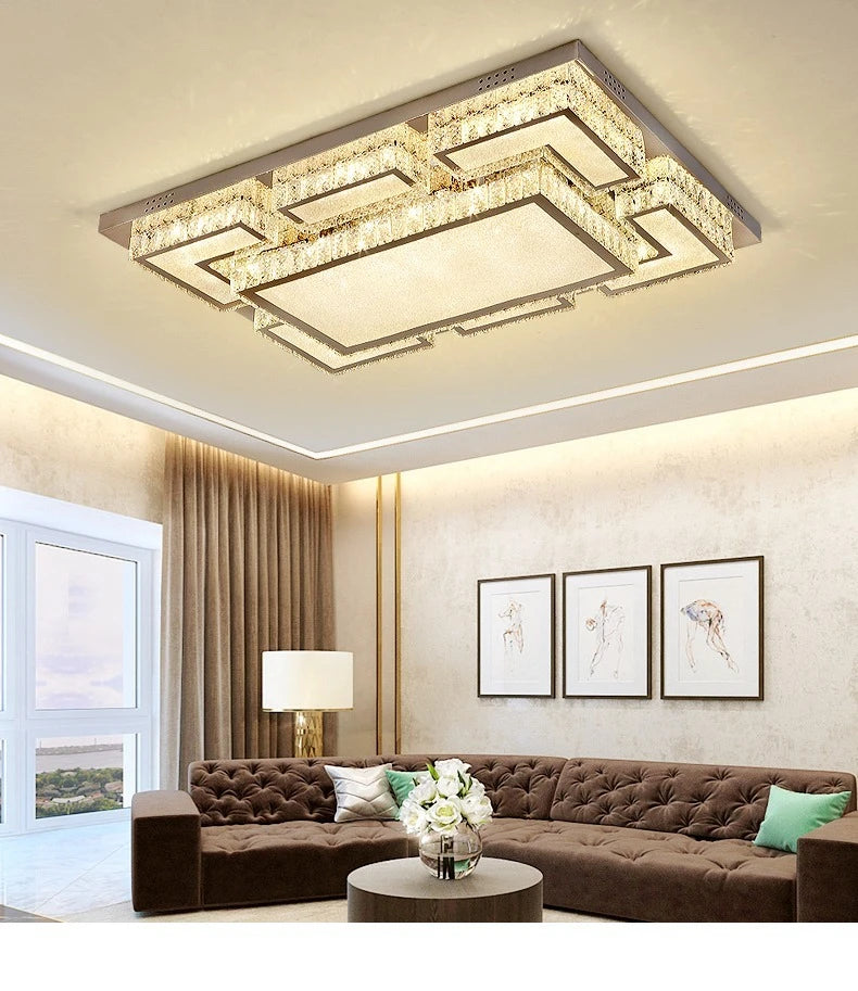 Modern Light Luxury Ceiling Led Crystal Ceiling Light Home Decoration Home Decoration Bedroom Dining Room Kitchen Lighting