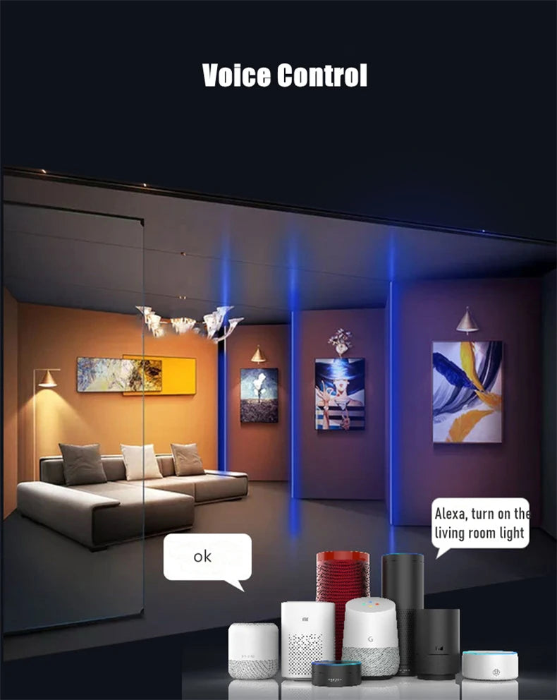 Tuya Smart LED Wall Light Up and Down RGB CCT Outdoor Bluetooth/WIFI APP Control GU10 Bulb Exterior Garden Porch Sconces Lamp