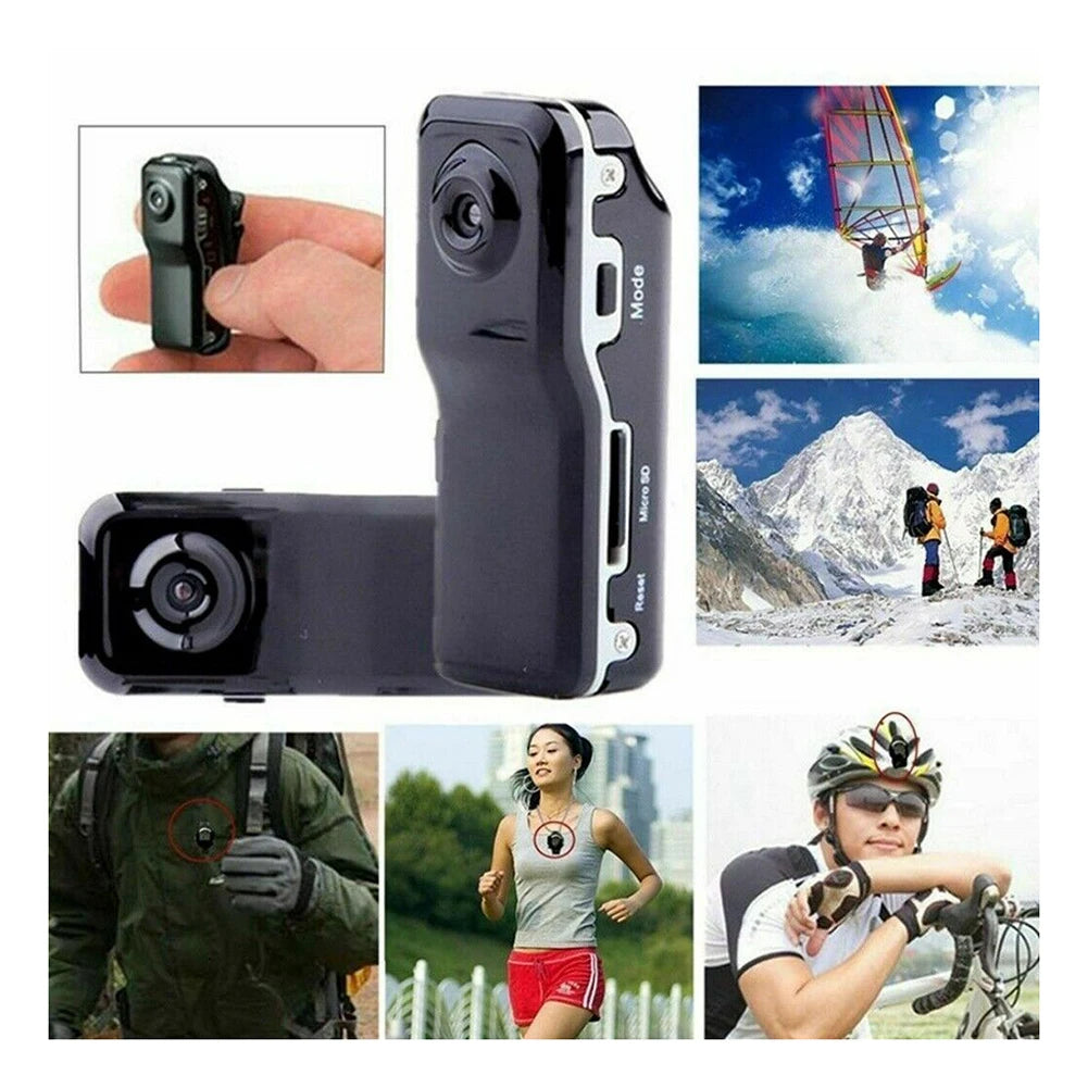 HD Mini DV Camcorder Camera For Home and Office Body Mount Portable Video Record Nanny Security Cam Small Sports Car DVR Webcam
