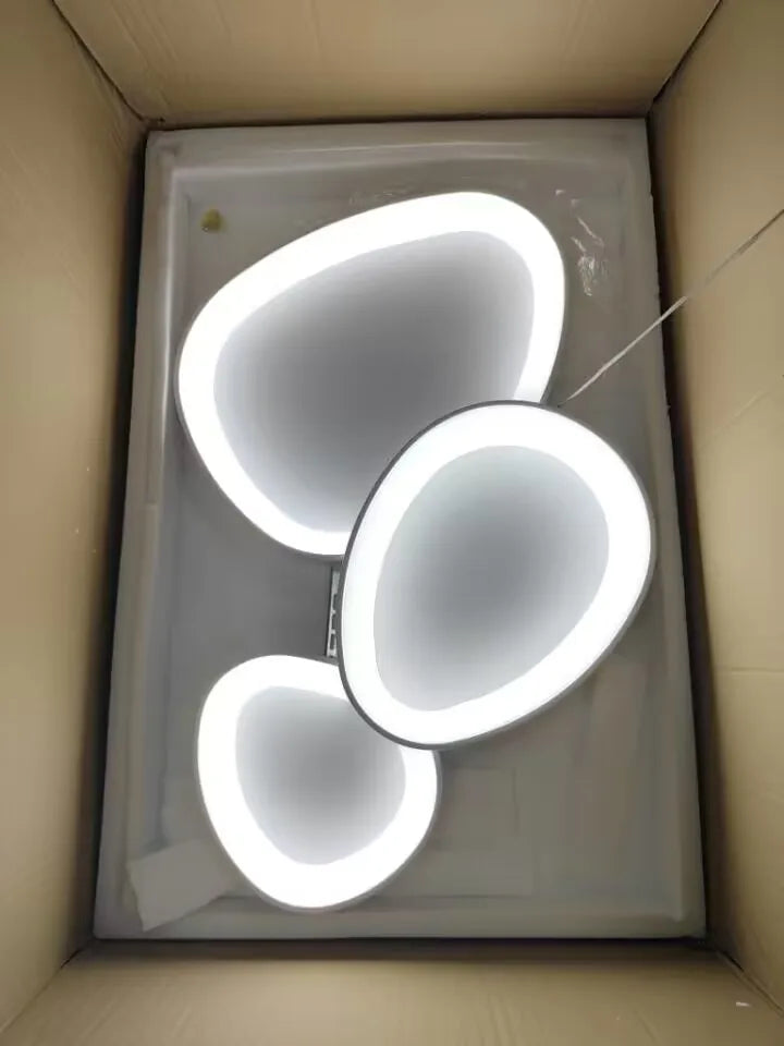 Modern Round LED Ceiling Light with Adjustable Brightness for Living Room Bedroom Dining Room Home Decor Lusters Luminaires