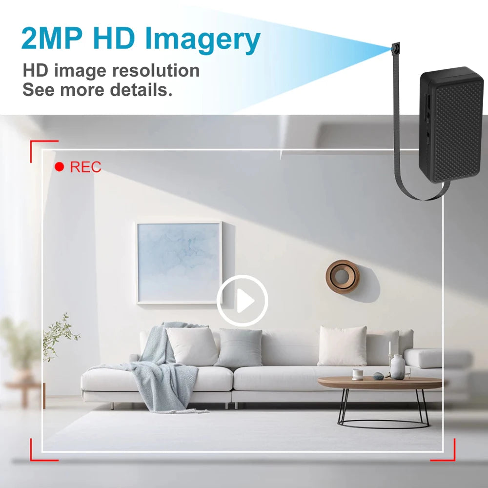 1080P HD DIY WiFi Mini Camera Portable Video Recorder Micro Camcorder P2P Wireless Webcam Loop Recording Support Remote Viewing