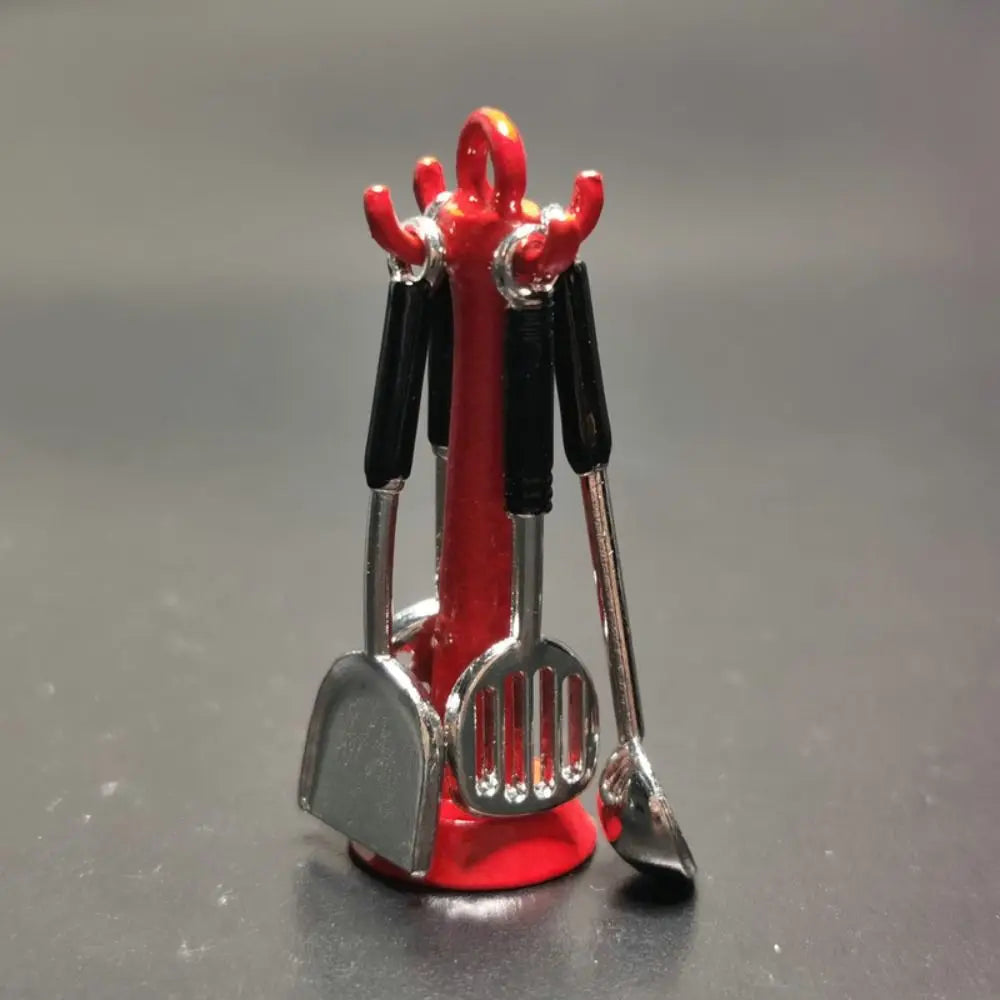 Kettle 1:12 Mini Kitchen Utensils Sets Cookware 1:12 Scale Kitchen Set Mini Alloy Mini Kitchen Cooking Kit House Props