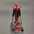Kettle 1:12 Mini Kitchen Utensils Sets Cookware 1:12 Scale Kitchen Set Mini Alloy Mini Kitchen Cooking Kit House Props