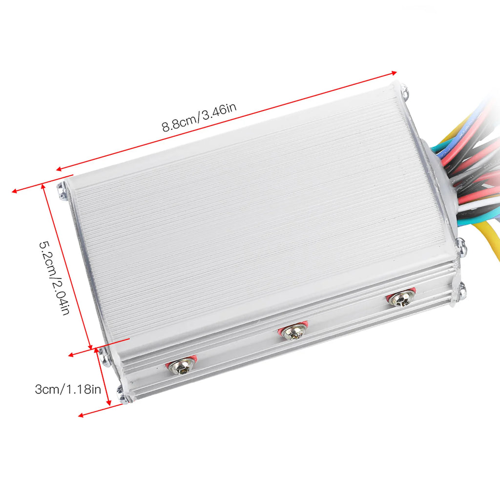 Electric Bike Controller 24V‑48V 13A Brushless Controller with LCD Display Panel E-scooter Meter Control for 22.5mm Handlebar