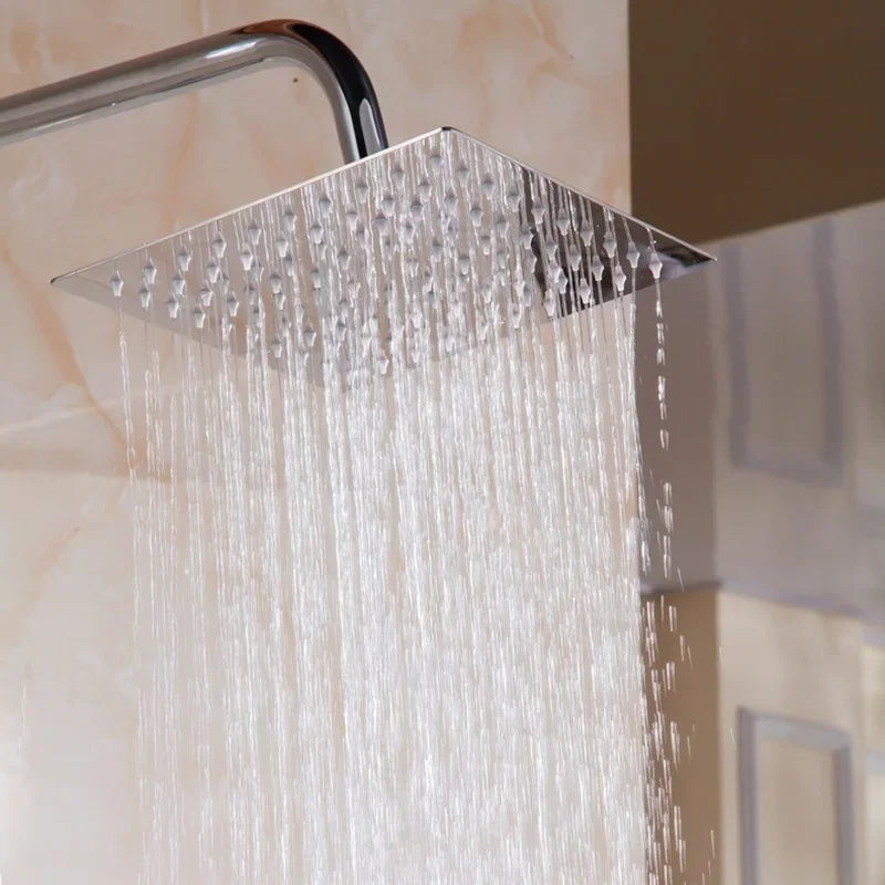 1 Pcs 8-inch 304 Stainless Steel Showerhead Top Showerhead Pressurized Shower Head Bathroom Showerhead Shower Head Single Head
