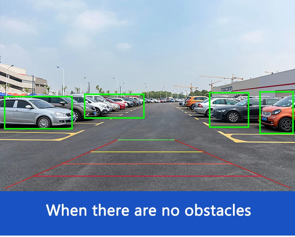 SMARTOUR ADAS AI Recognition AHD 1080P 180 Degree Fisheye Lens Intelligent Car Reversing Camera Sound Reminder Radar Monitoring