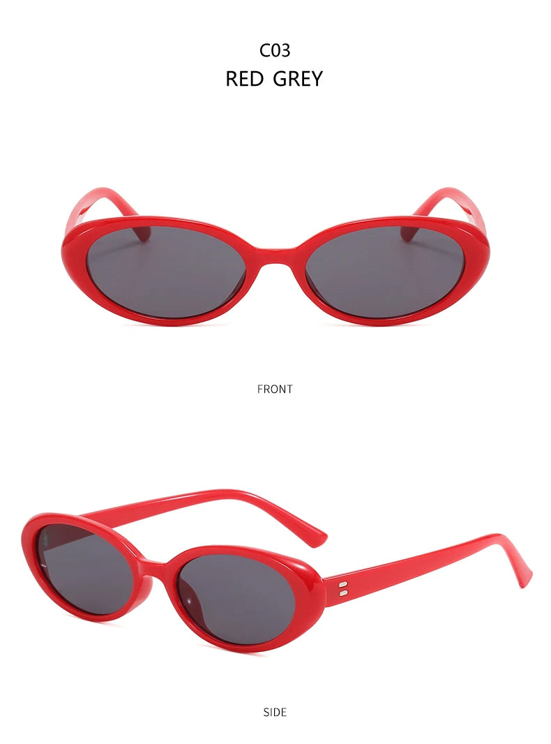 4pcs/7pc Small Oval Sun Glasses Vintage Oval Sunglasses 2024 Men Small Oval Sun Glasses Retro Fashion Women Sun Glasses Oculus ﻿
