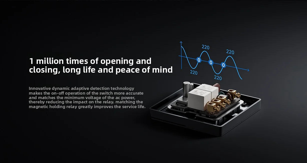 Xiaomi Smart Wall Switch Single Double Triple Key Dual Control Live&Neutral Line Work for Smart Light Mi home App