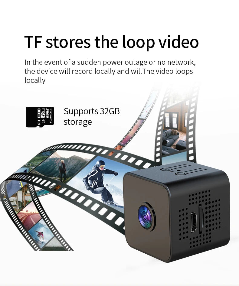 Mini Camera WiFi 1080P HD Wireless Security Monitor For Home Night Version Protection Remote Intelligent Camcorder 2026 New ﻿