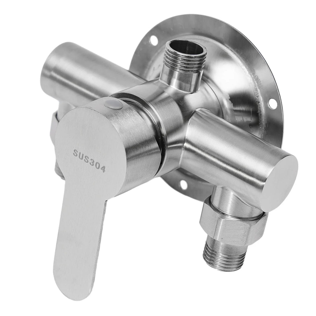 Stainless Steel Shower Faucet Hot And Cold Water Mixer Wall Mounted Metal Handle Water Mixer Valve Faucet Shower Tap