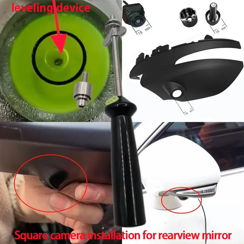 360°Panoramic Camera For Android auto system 360APP Front/Rear/Left/Right HD Camera AHD1080P With camera dedicated hole opener