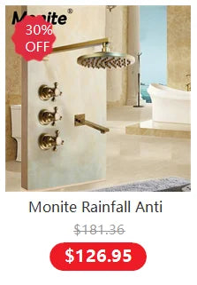 Monite Wall Mounted Bathtub Chrome Brass Bathroom Basin Mixer Faucet Sink Tap Hot & Cold Water Mixer Retail Laundry Faucet