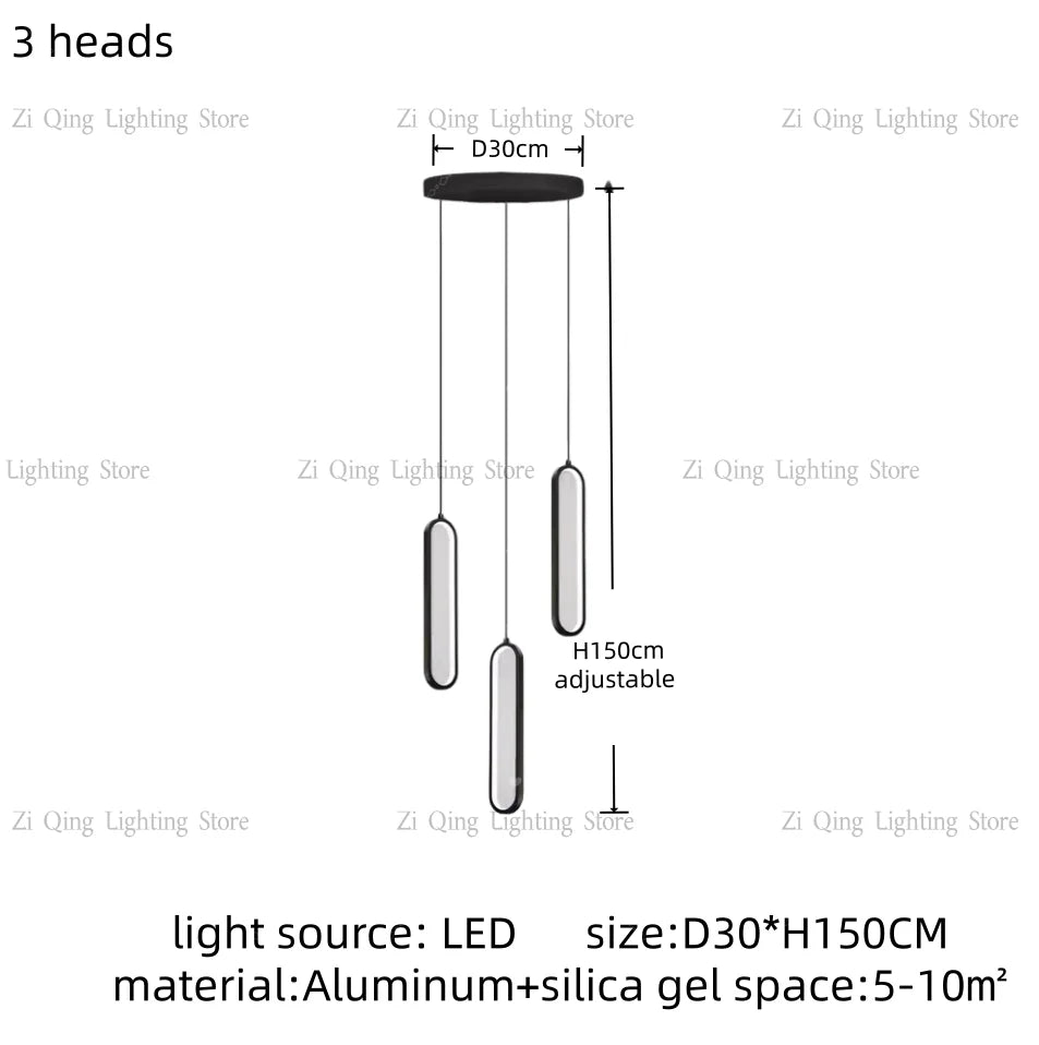 Modern LED Pendant Light Minimalist Chandelier Nordic Hanging for Living Room Restaurant Villa Loft Ceiling Staircase