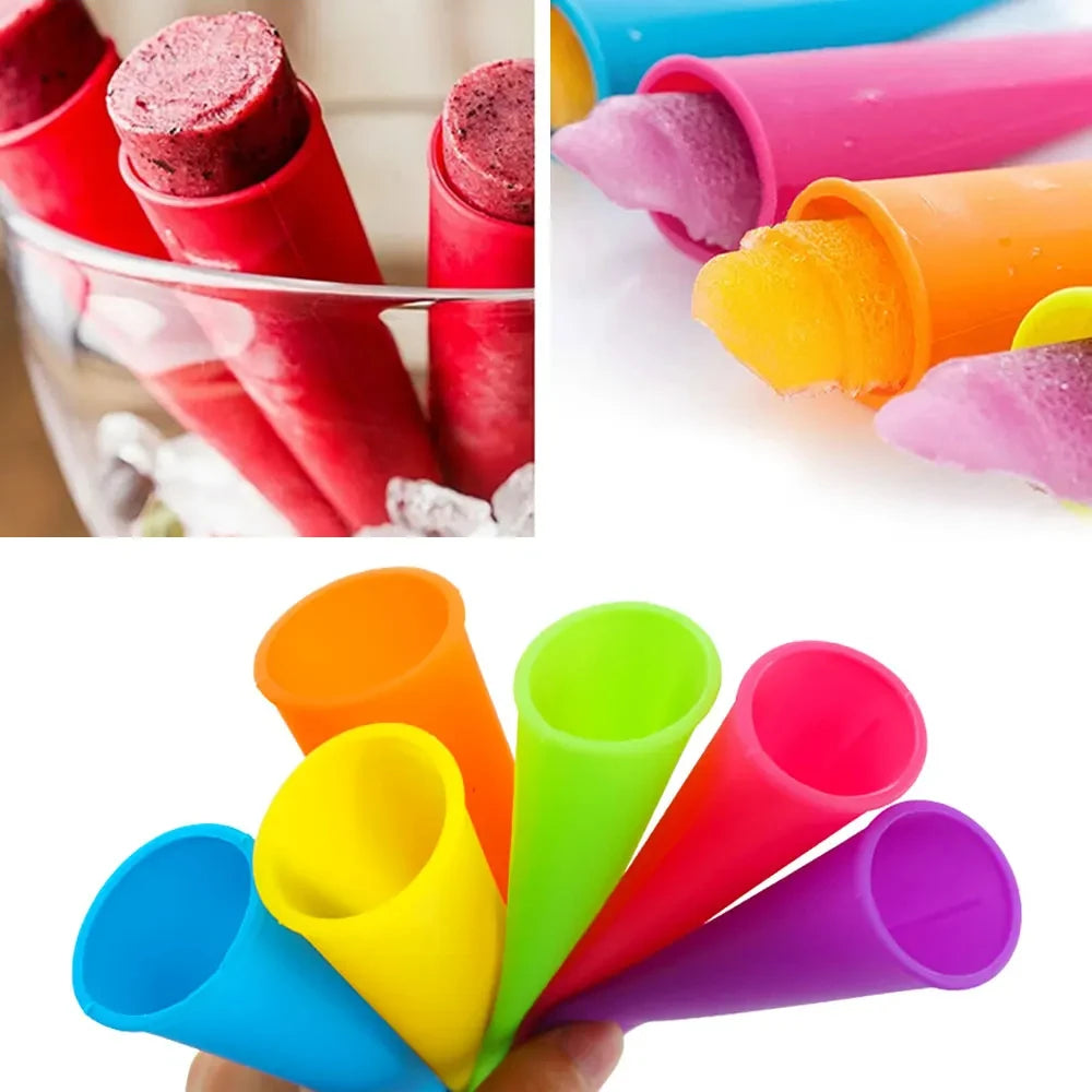 1pc Summer Popsicle Maker Lolly Mould DIY Food-Grade Silicone Ice Cream Mold Ice Lolly Ice Cube Mould Kitchen Gadgets