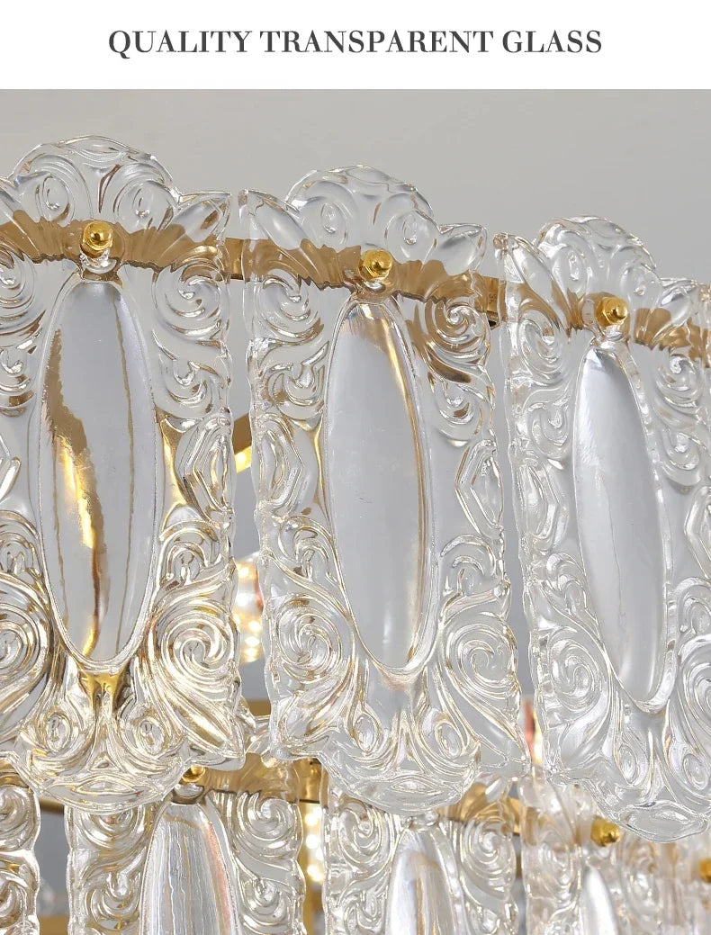 Modern Light Luxury French Living Room Chandelier Romantic  Bedroom Ceiling Lamp Dining Table Decor Hanging Light Lustre Fixture