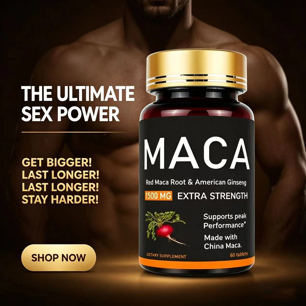 Original Ashwagandha, Shilajit & Maca Tablets, Male Supplement, Immunity Capsules for Men
