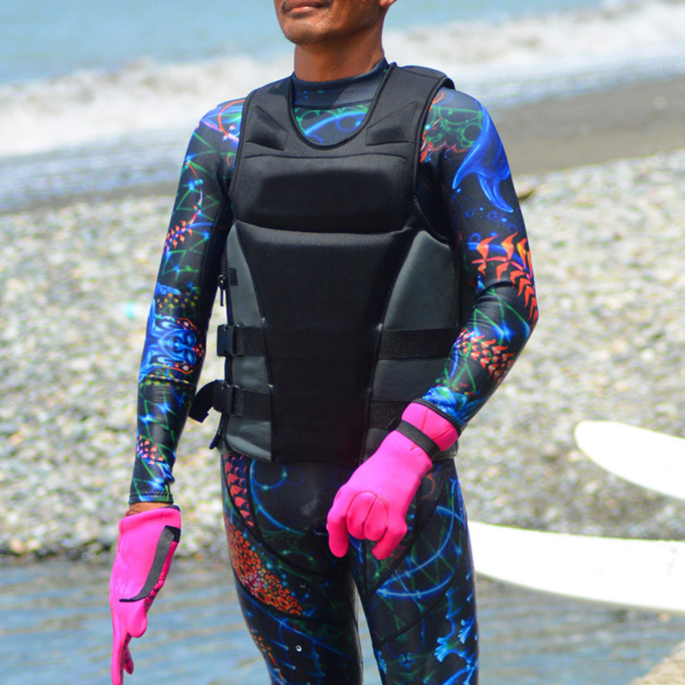 Adults Safety Premium Neoprene Surfing Diving Swimming Survival Vest Boating