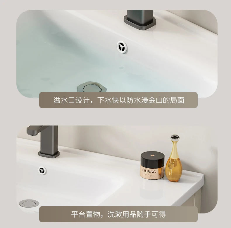 Wall Basin Bathroom Cabinet Set Sink Mirrors Shelves Bathroom Cabinets Storage Organizer Mobile Bagno House Accessories
