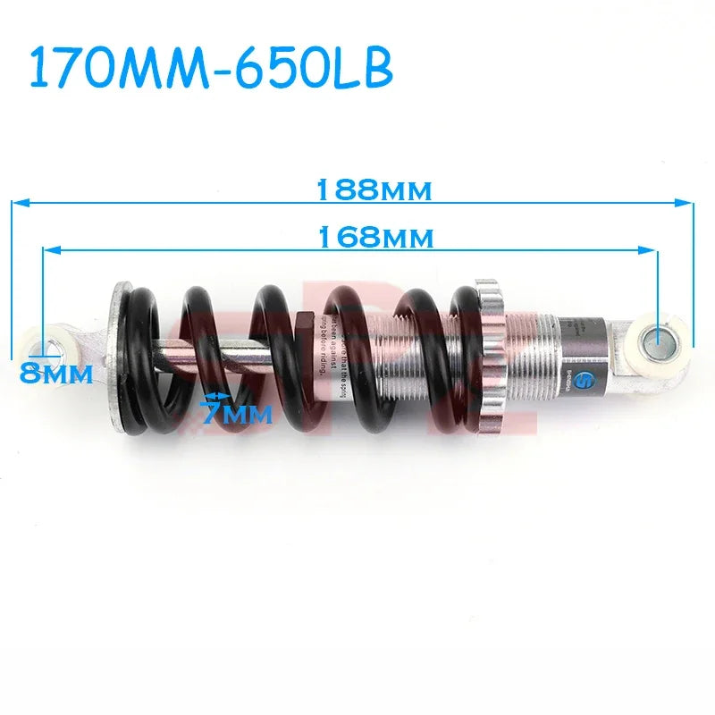 Electric Bike 90-215mm 400-2000lbs Suitable for 47cc49CC Bicycle Mini Motorcycle Spring Shock Absorber Suspension Shock Absorber