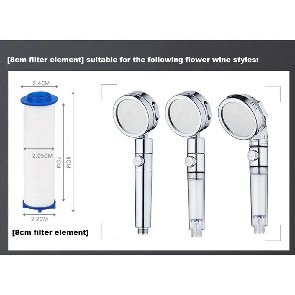 5Pcs Shower Head Replacement for Most Hand Held Bath Sprayer PP Cotton Filter Cartridge Water Purification Bathroom Accessory