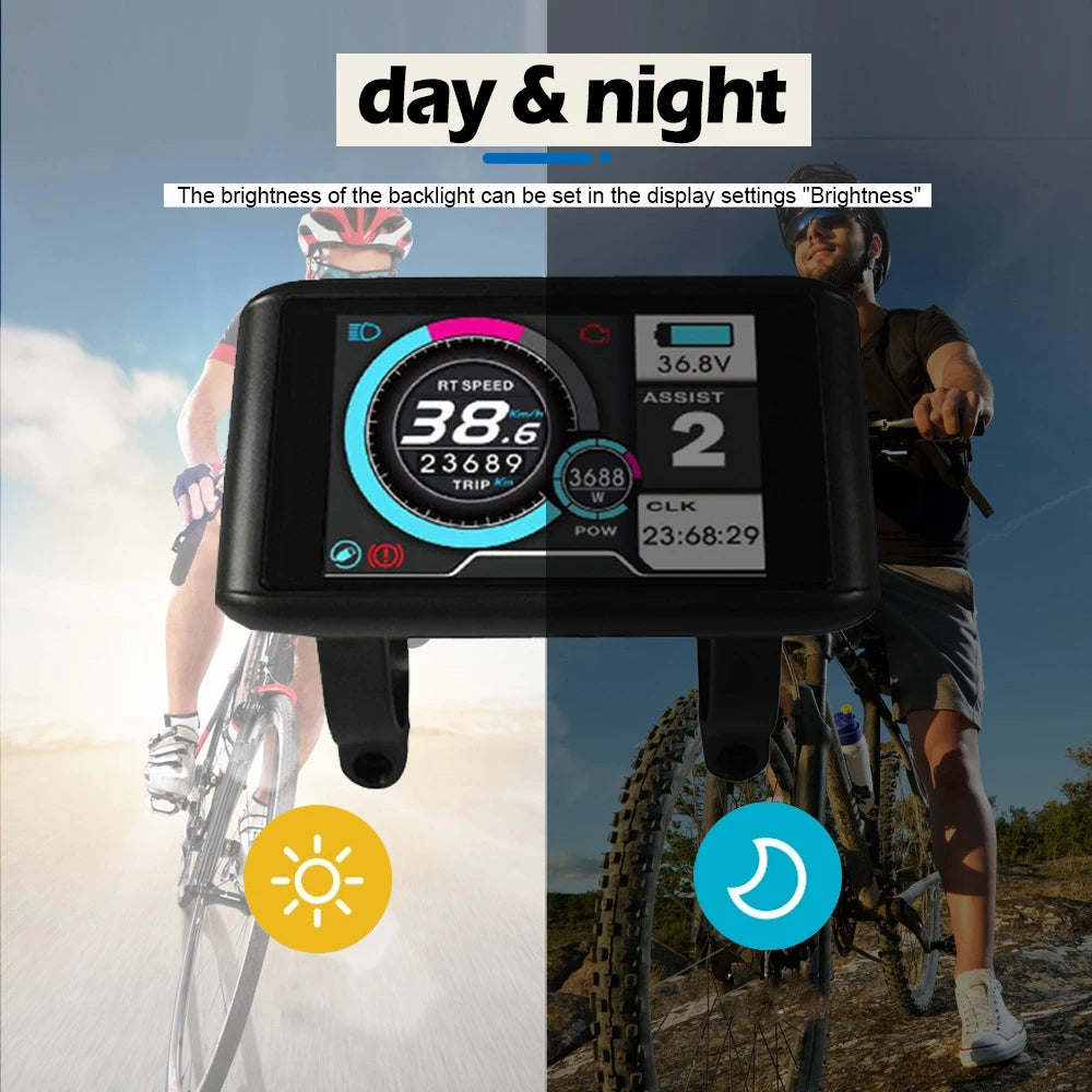 Electric Bike 30A Brushless Controller with SM Plug for 1000W Motor with LCD Display Panel S800 S830 E-scooter Meter Control UKC
