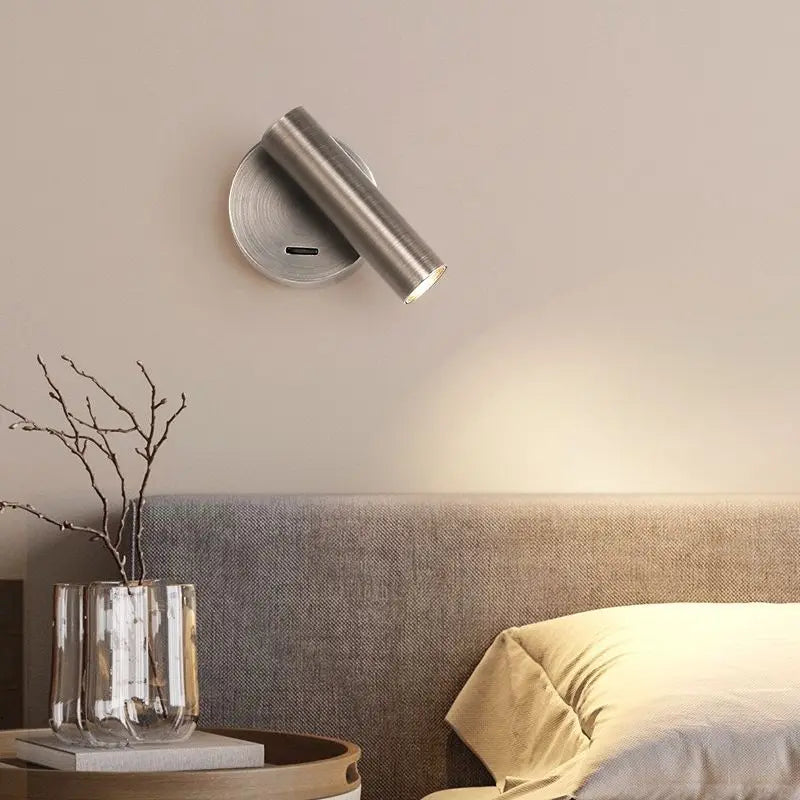 Modern LED Wall lights Rotatable Adjustable Reading Lights Bedroom Bedside Living Room Study Room indoor home Lighting Spotlight
