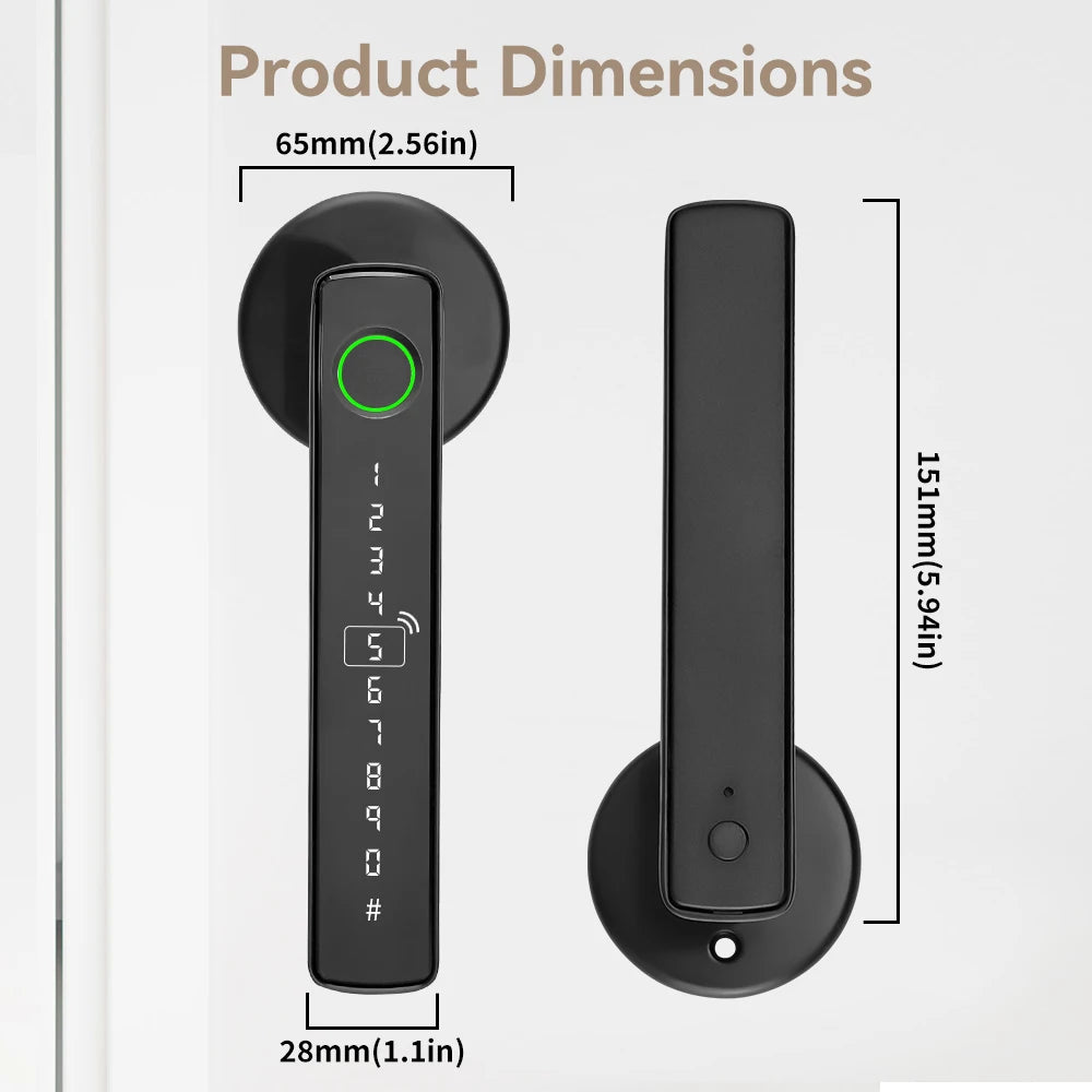 Tuya Smart Door Lock Fingerprint Recognition lock Smart Life Control Home Accessories Smart Home Automation Security Protection