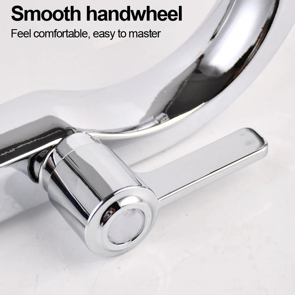 Bathroom Basin Faucet ABS Water Purifier Single Lever Hole Tap Single Cold Bathroom Kitchen Deck Mounted Bathroom Sink Faucet