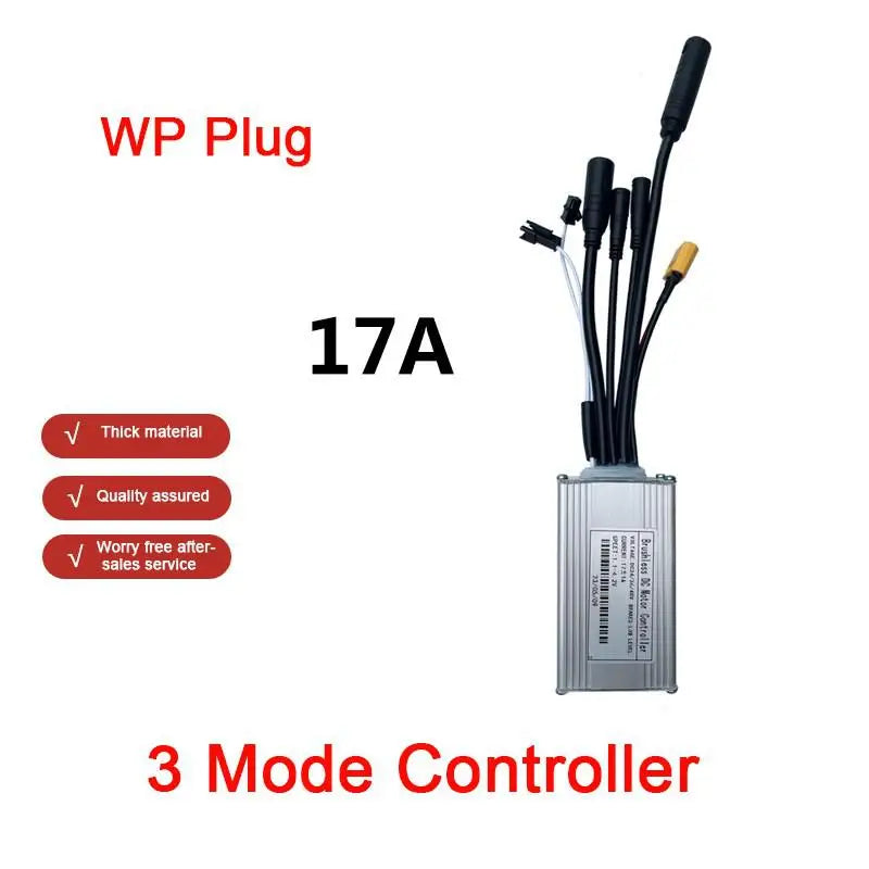 Bike Controller JN 17A Sine Wave Brushless Three Mode Controller WP Connector 24V/36V/48V Scooter Refit Accessory