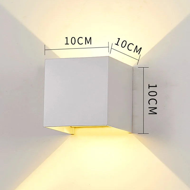 LED Wall Lamp 4/6/8/10W Led Wall Sconce Light IP65 Waterproof Outdoor Indoor Lighting A85-265V Bedroom Interior Lights Decor