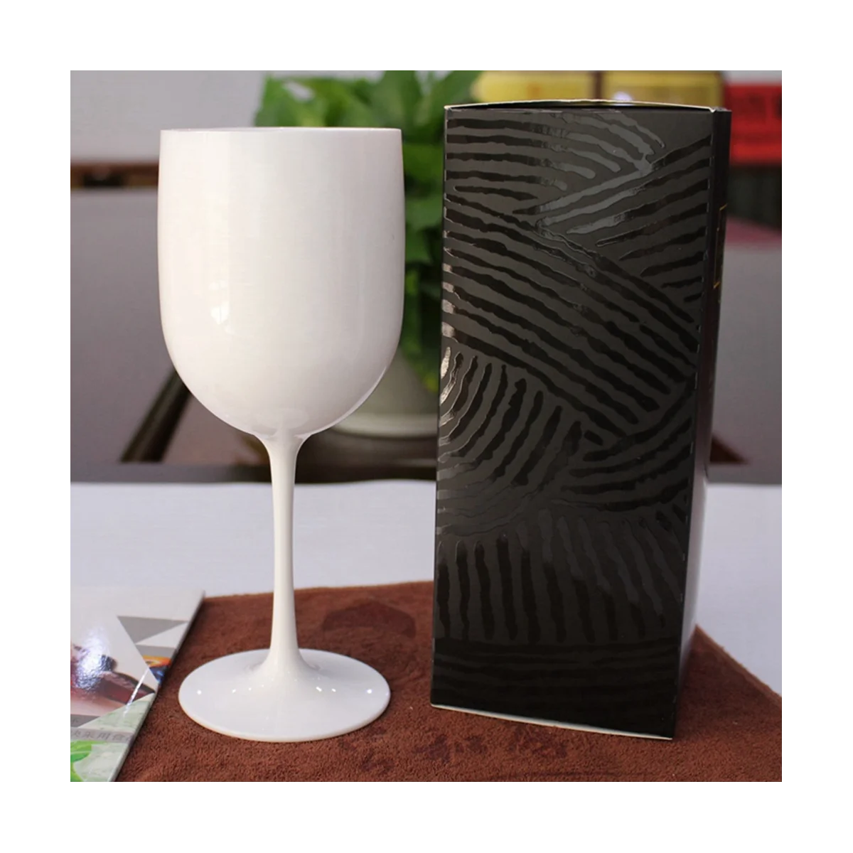 4Pcs Legant and Unbreakable Wine Glasses, Plastic Wine Glasses, Very Shatterproof Wine Glasses