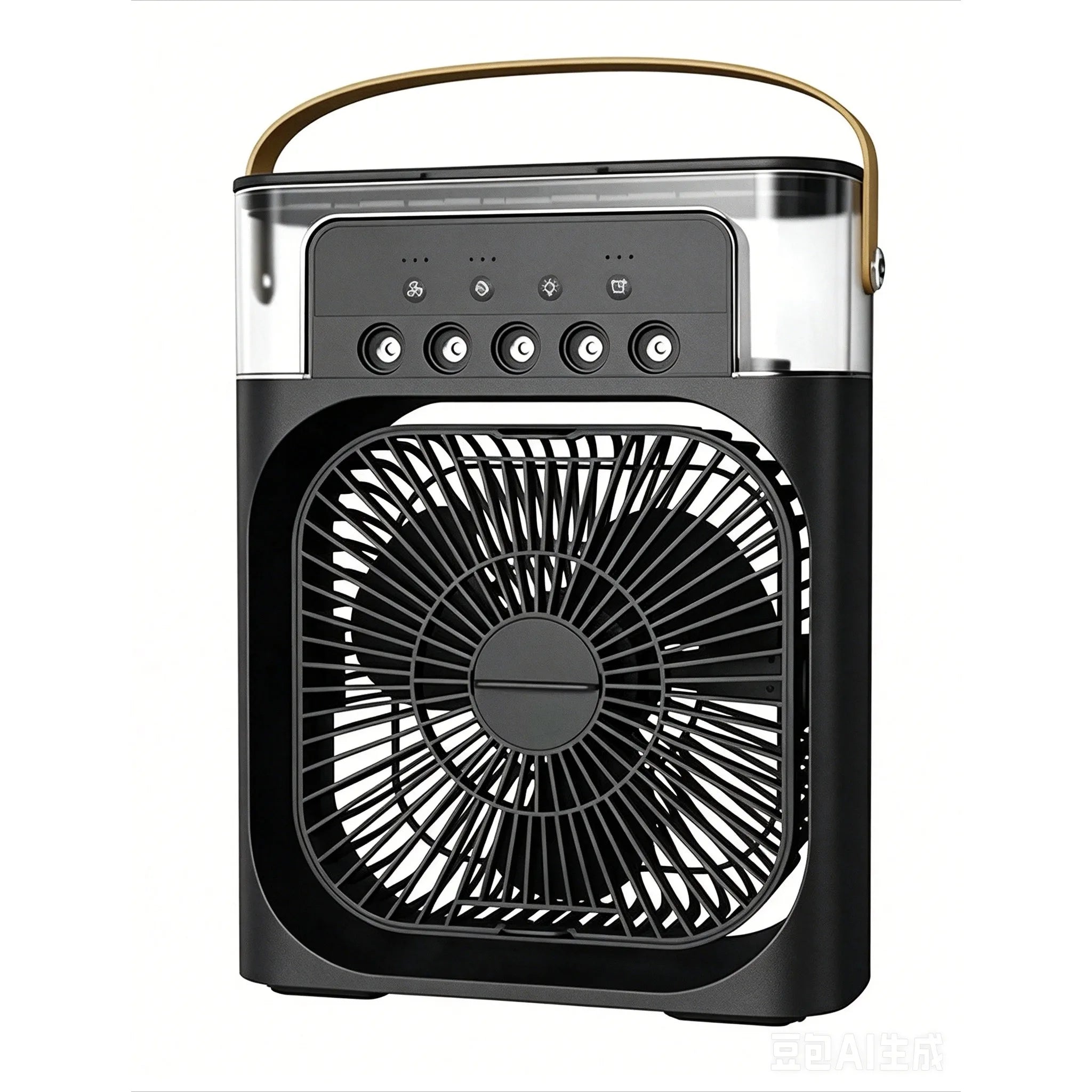 3 in 1 Fan Air Conditioner Household Mini Air Cooler LED Night Light Portable Humidifier Air Adjustment Fan Office Home Fan