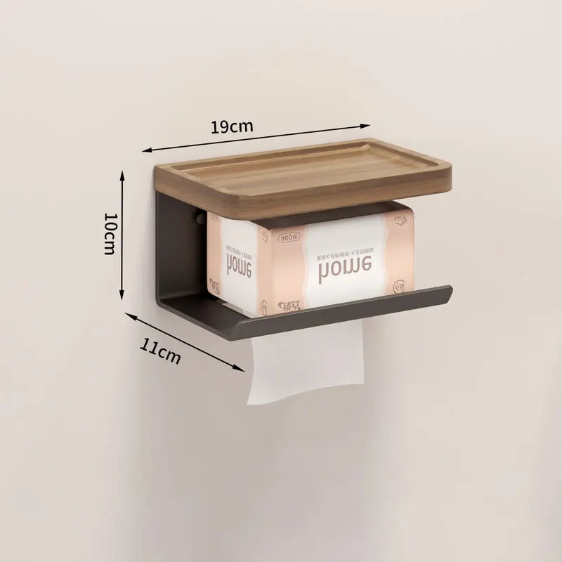 Toilet Tissue Roll Holders Wall Mount with Self  Screw for Small Items,Tissue Holder for Bathroom Kitchen Bedroom