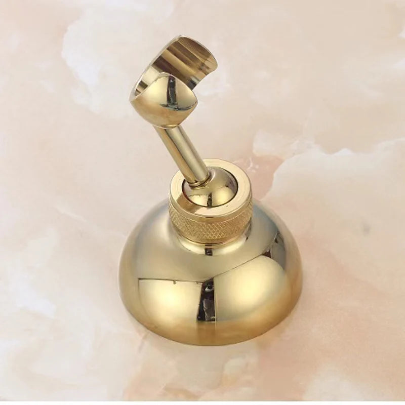Chrome and Black Plated Solid Brass Shower Holder Wall Mounted hand shower holder bracket