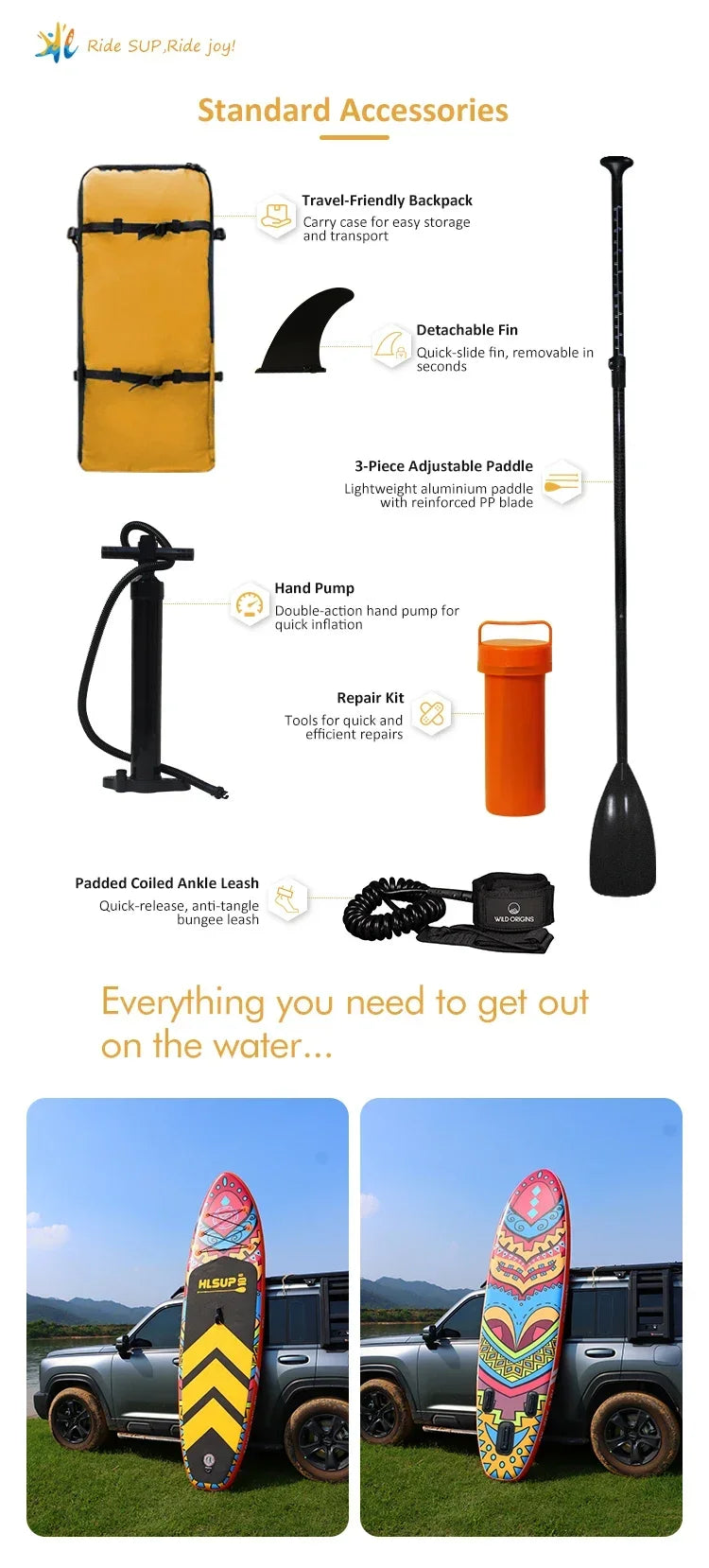 Newly Upgraded Water Sports Equipment Inflatable Stand Up Paddle Board Inflatable Sup Board