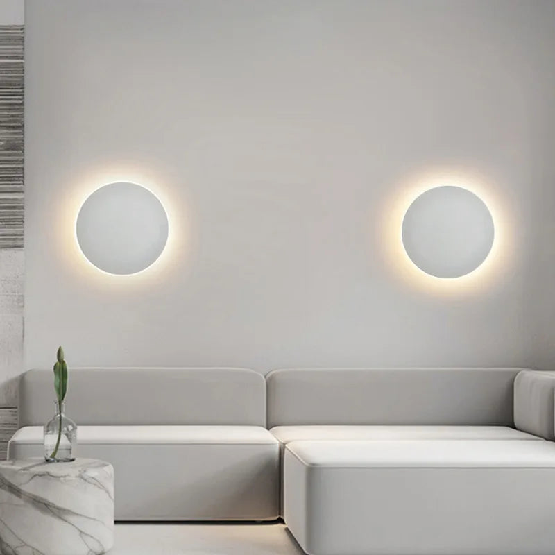 LED Wall Light with Touch Switch Bedroom Bedside Wall Lamp Indoor Stair Lighting Lamp Fixture Iron and Acrylic Materials AC220V