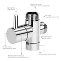 1pcs Shower Diverter Valve Bathroom Faucet Switch Valve Shower Tap Connector Splitter Water Diverter Valve Bathroom Accessorie