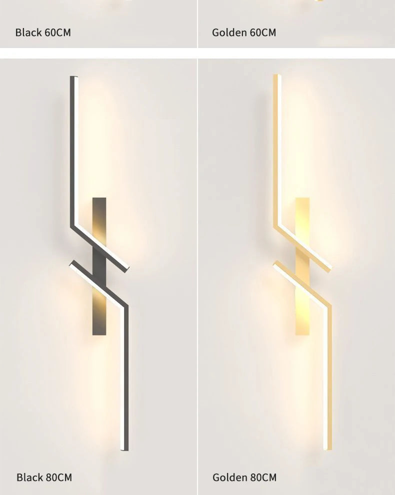 Modern Minimalist LED Wall Lamps - Bedside Interior Lighting for Living Room Bedroom Stairs - TV Backlight Wall Decor Lights