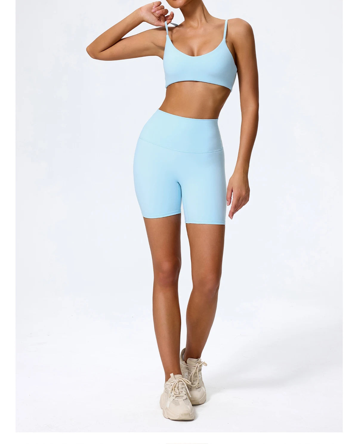 Ctenkevet Summer Women 2Pcs Sleeveless Sports Set Female Gym Two-piece Yoga Set High Waist Breathable legging Sportswear Women