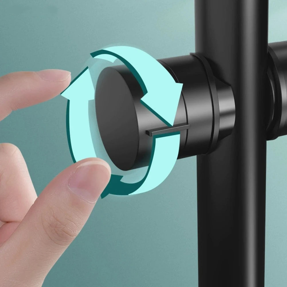 1pcs Adjustable Hand Shower Bracket Shower Head Bracket Base For 18-25MM Bathroom Replacement Handheld Shower Head Holder