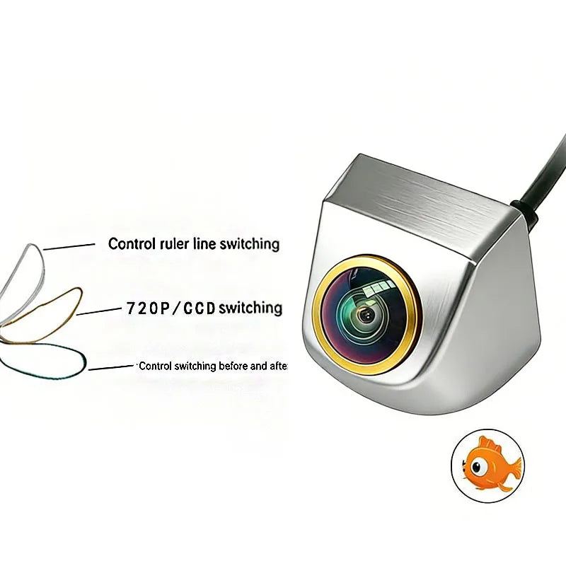 1080P AHD Car Rear View Camera Waterproof HD Night Vision Golden glass fisheye lens Reverse Backup Camera for Universal Vehicle