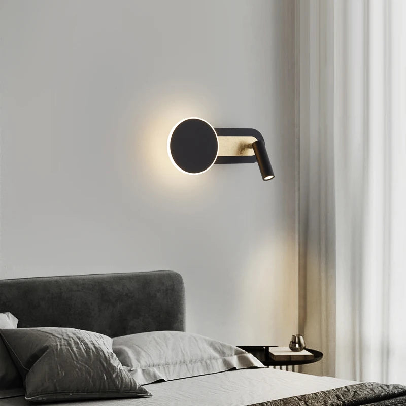 Modern LED Wall Light Living Room Bedroom Study Reading Wall Lamps Indoor With Switch Hotel Decorative Lighting Fixtures