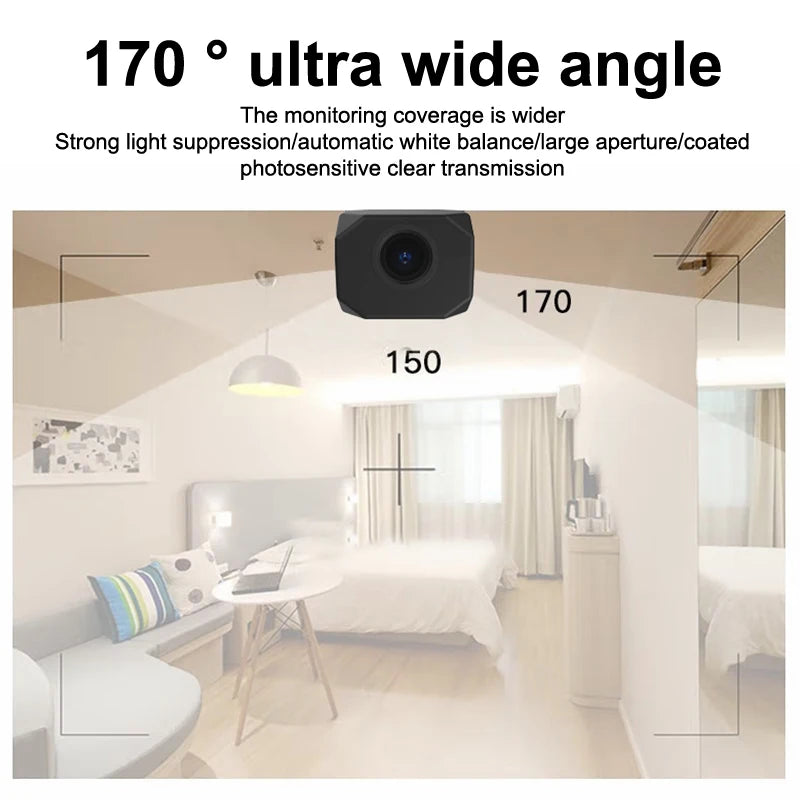 4K HD Mini Camera WiFi IP APP Remote Monitoring Lightweight Portable Camcorder Smart Home Surveillance Security Camera