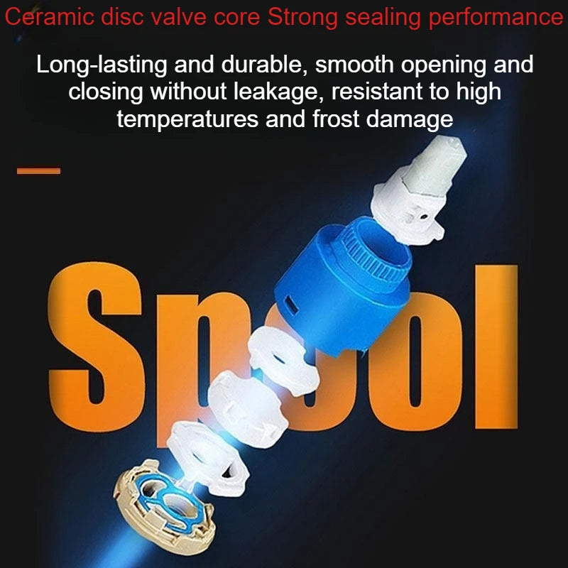 Alloy Shower Cold and Hot Water Faucet Pressure Booster Shower Head Set - Home Use Cold and Hot Mixed Water Valve Bathing Device