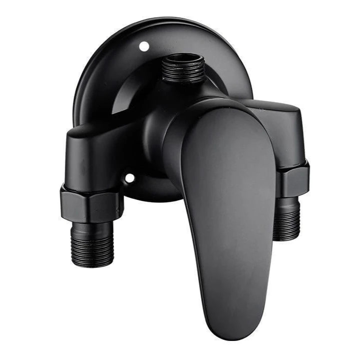 Cold Hot Mixer Tap Bathroom Faucets Black Shower Faucet Shower Head Set Household Wall Mounted Shower Mixer Valve Switch